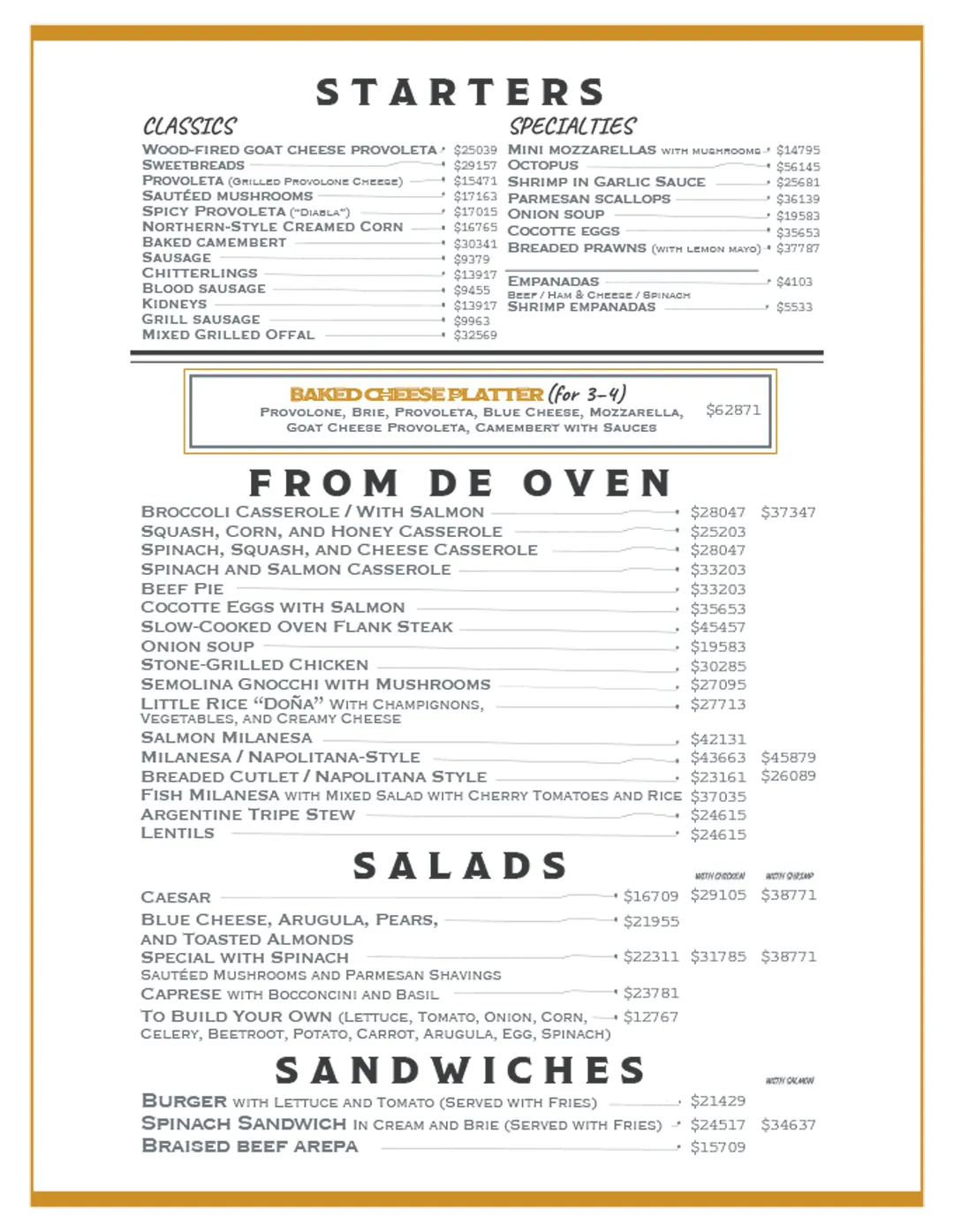 Menu — Page 2