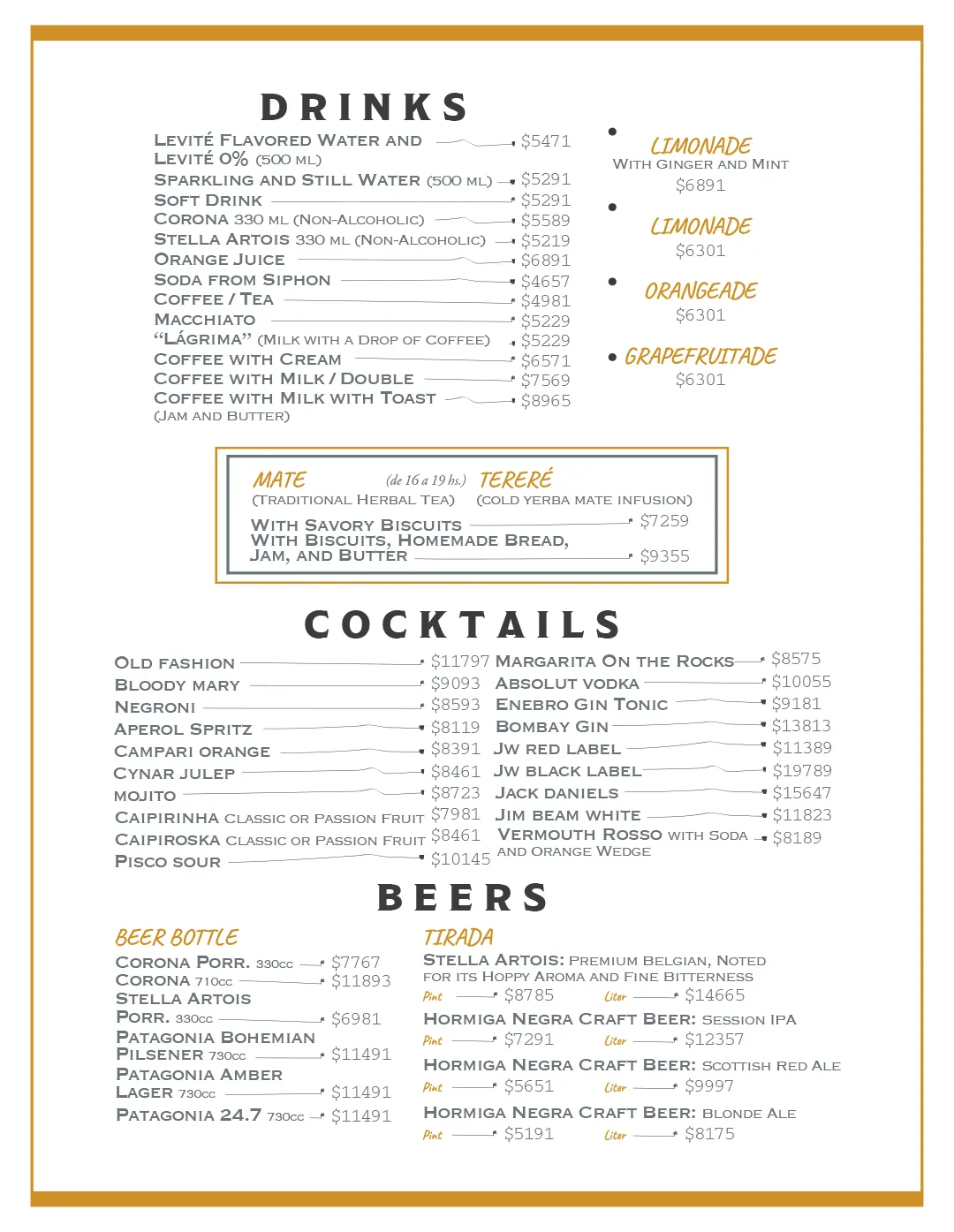 Menu — Page 5